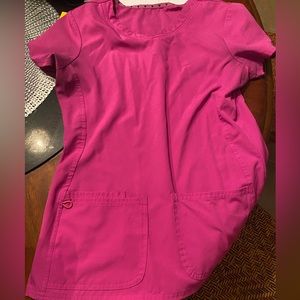 Pink medical scrub set